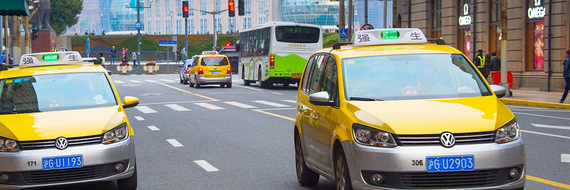 Táxis em Shanghai